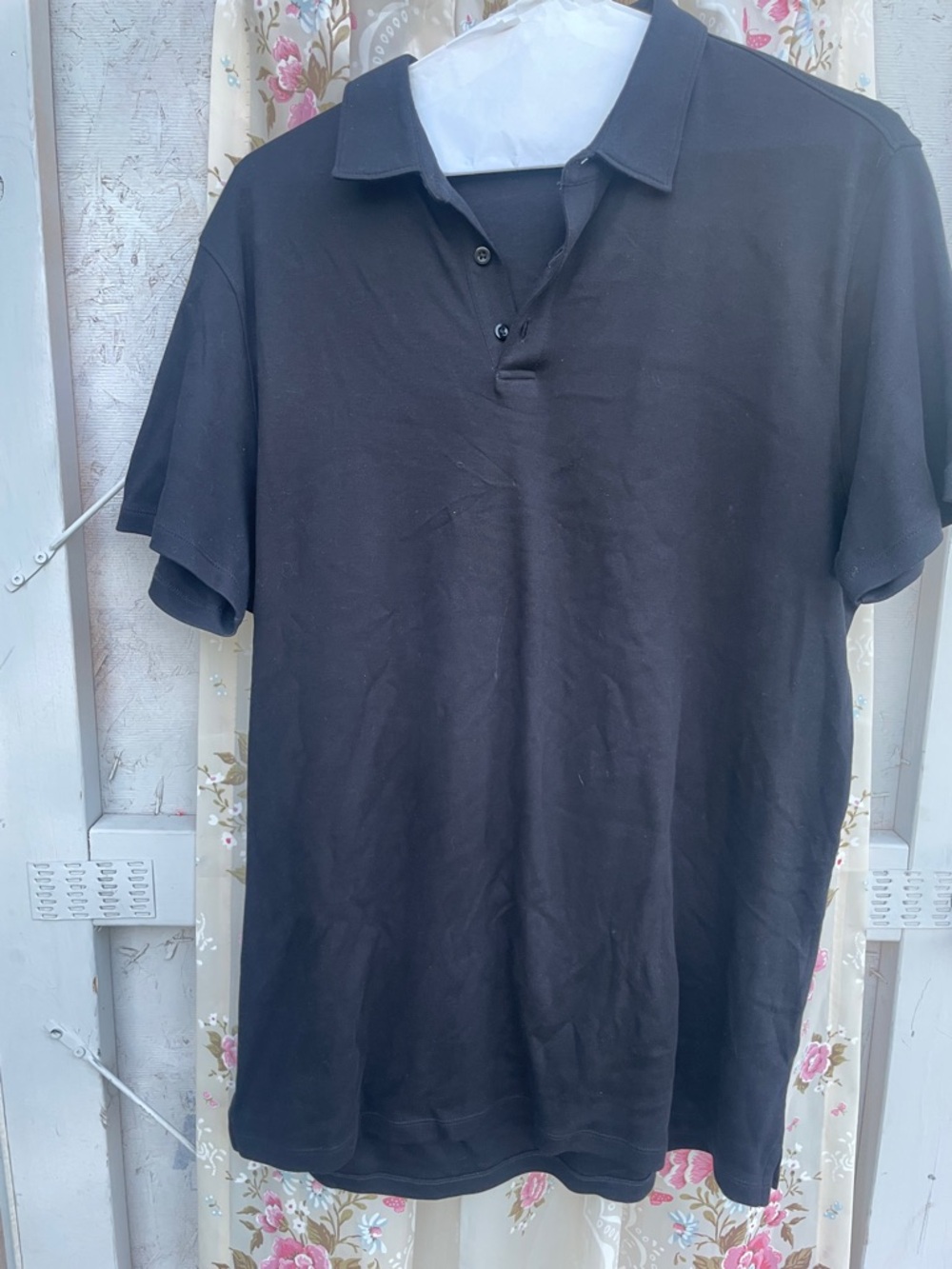Apt. 9 Black Short-Sleeve Polo